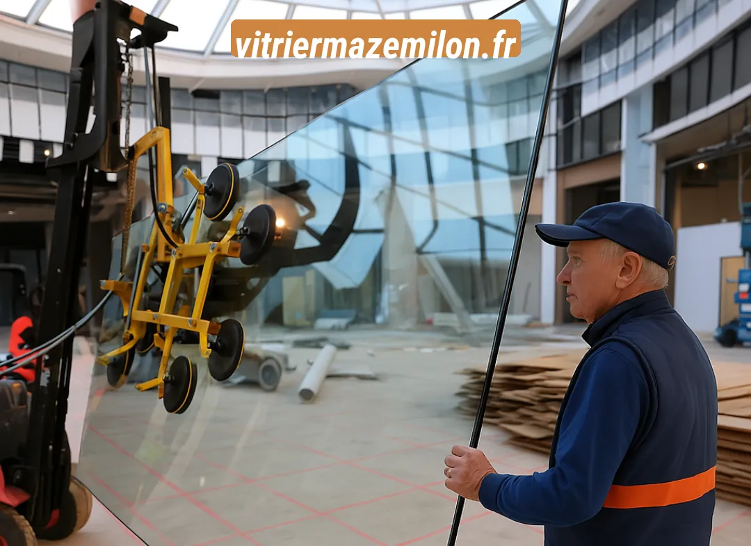Remplacement de vitrine magasin Mazé-Milon